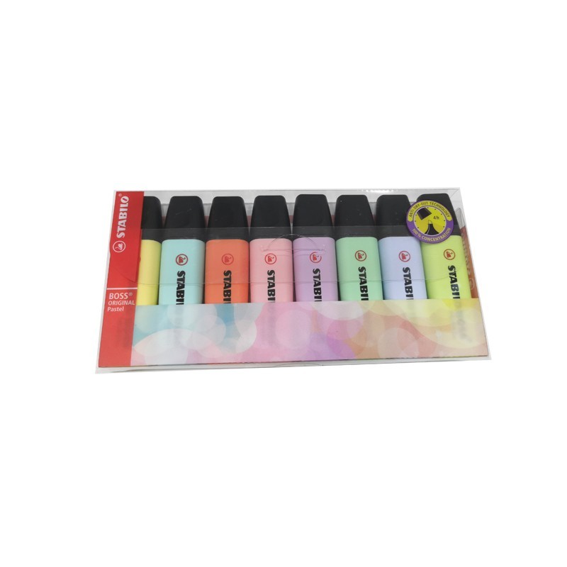 MARQUEUR FLUO PASTEL POCH DE 8