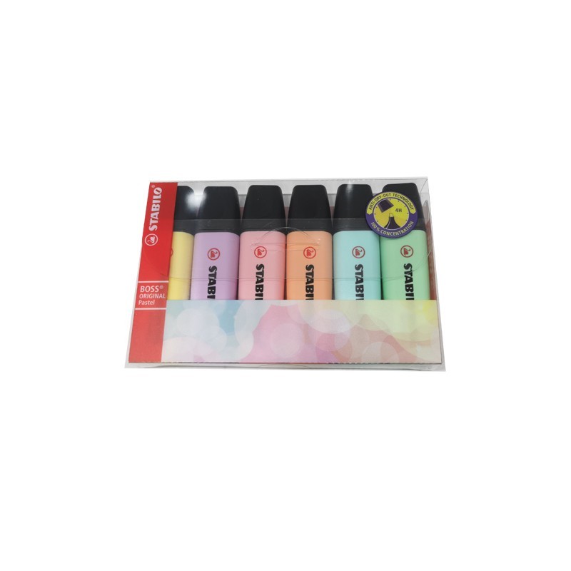 MARQUEUR FLUO PASTEL POCH DE6