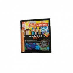 STABILO WOODY POCH DE 6