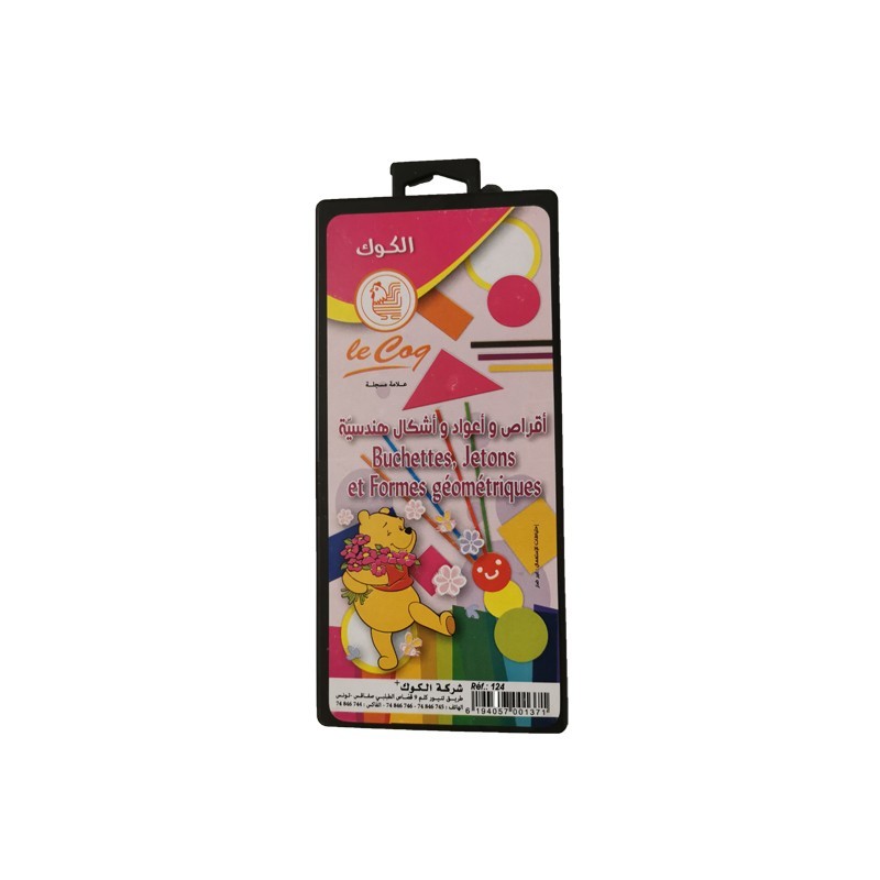 BUCHETTE ET JETON+FORME  BTE PLASTIQUE